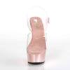 Pleaser - DELIGHT608 Ankle strap sandal - Transparent/Pink Product image